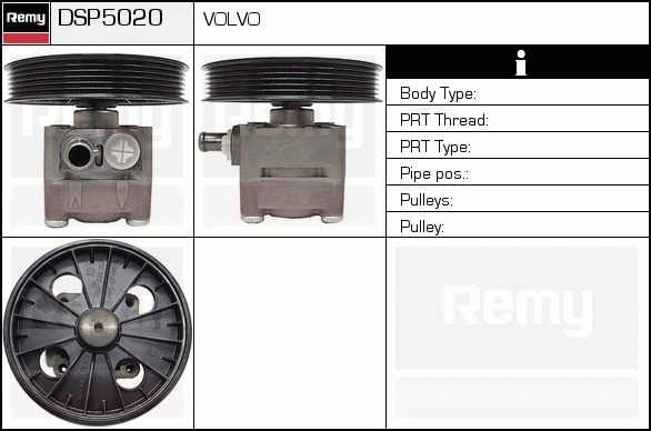 Pompe hydraulique, direction Remanufactured REMY (Multiline)