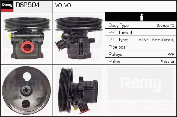 Pompe hydraulique, direction Remanufactured REMY (Multiline)