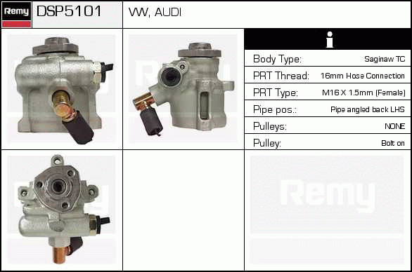 Pompe hydraulique, direction Remanufactured REMY (Multiline)