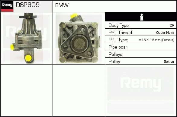 Pompe hydraulique, direction Remanufactured REMY (Multiline)