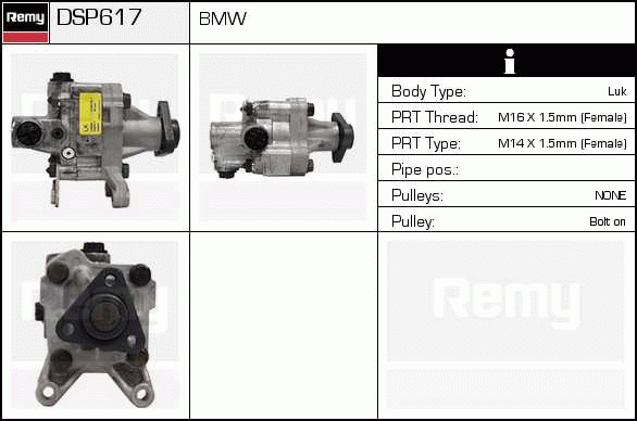 Pompe hydraulique, direction Remanufactured REMY (Multiline)