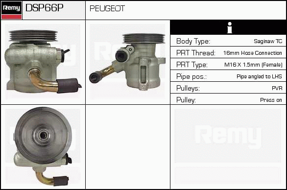 Pompe hydraulique, direction Remanufactured REMY (Multiline)