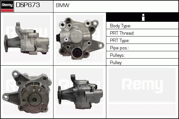 Pompe hydraulique, direction Remanufactured REMY (Multiline)