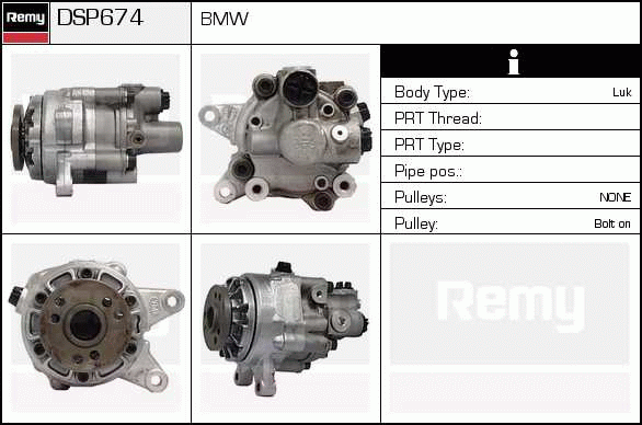 Pompe hydraulique, direction Remanufactured REMY (Multiline)