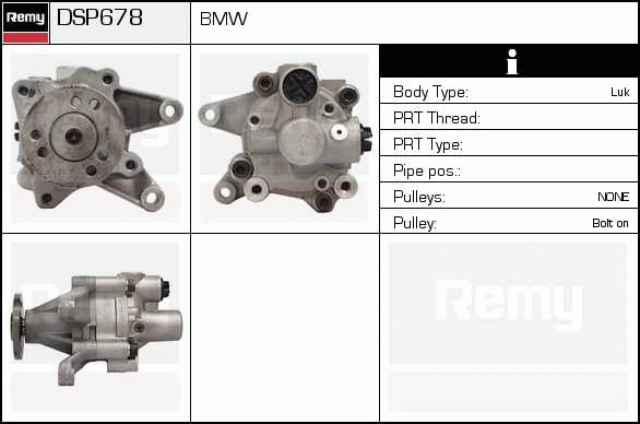 Pompe hydraulique, direction Remanufactured REMY (Multiline)