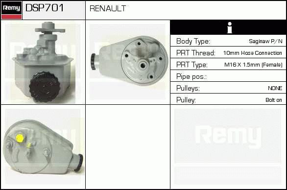 Pompe hydraulique, direction Remanufactured REMY (Multiline)