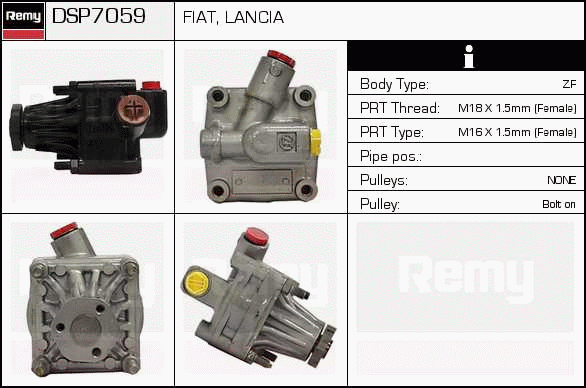 Pompe hydraulique, direction Remanufactured REMY (Multiline)