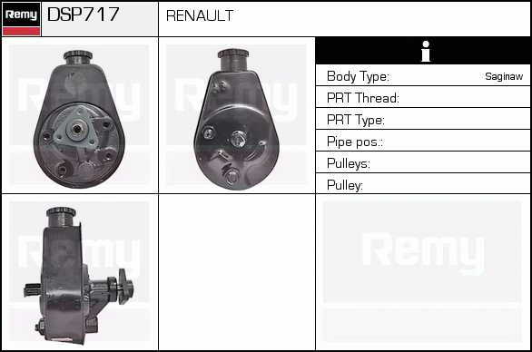 Pompe hydraulique, direction Remanufactured REMY (Multiline)