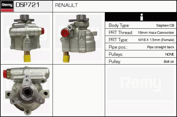 Pompe hydraulique, direction Remanufactured REMY (Multiline)