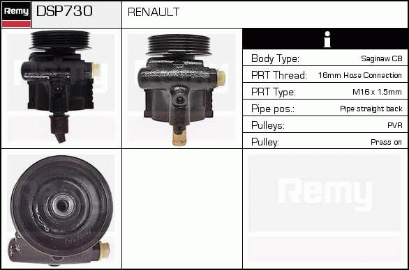 Pompe hydraulique, direction Remanufactured REMY (Multiline)