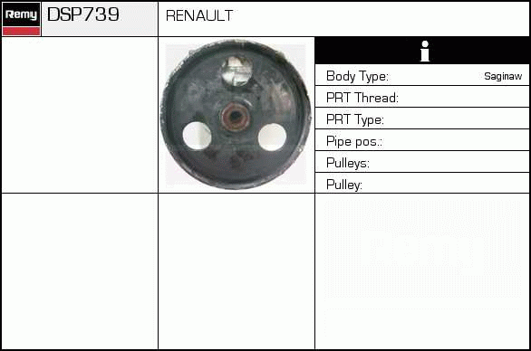 Pompe hydraulique, direction Remanufactured REMY (Multiline)