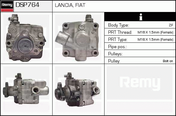 Pompe hydraulique, direction Remanufactured REMY (Multiline)