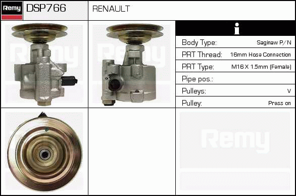 Pompe hydraulique, direction Remanufactured REMY (Multiline)