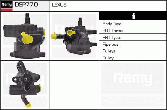 Pompe hydraulique, direction Remanufactured REMY (Multiline)
