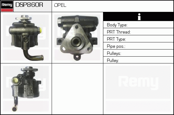 Pompe hydraulique, direction Remanufactured REMY (Multiline)