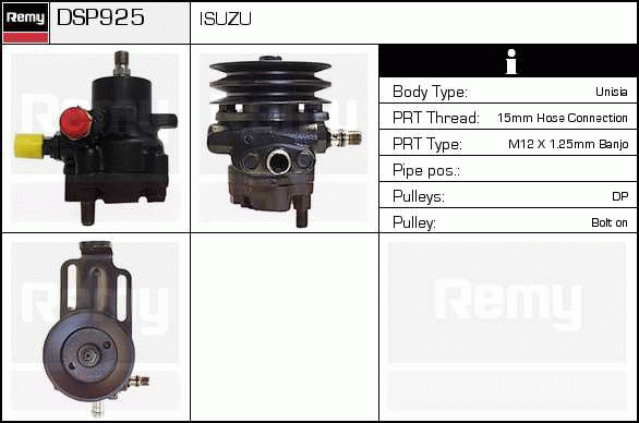 Pompe hydraulique, direction Remanufactured REMY (Multiline)