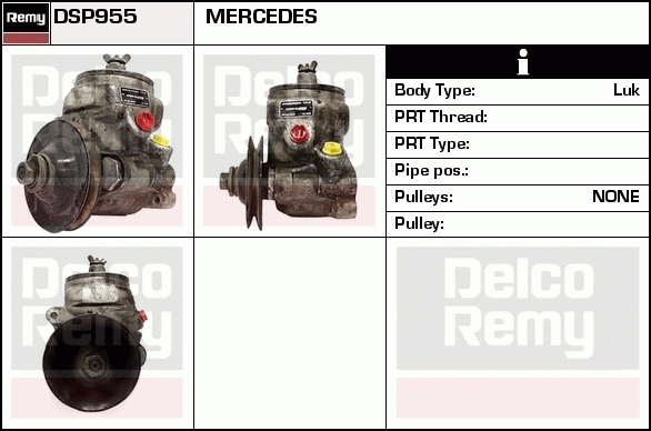 Pompe hydraulique, direction Remanufactured REMY (Multiline)