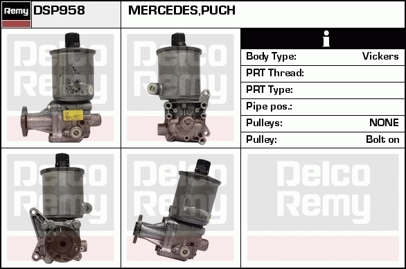 Pompe hydraulique, direction Remanufactured REMY (Multiline)