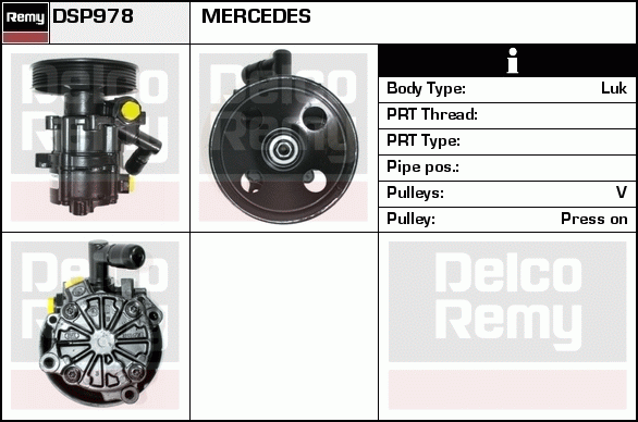 Pompe hydraulique, direction Remanufactured REMY (Multiline)