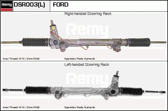 Crémaillière de direction Remanufactured REMY (Multiline)