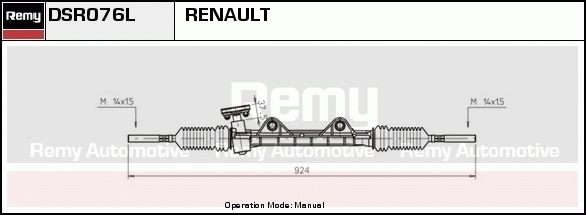 Crémaillière de direction Remanufactured REMY (Multiline)