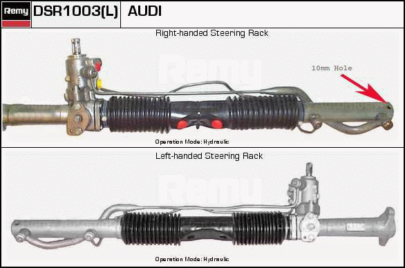 Crémaillière de direction Remanufactured REMY (Multiline)