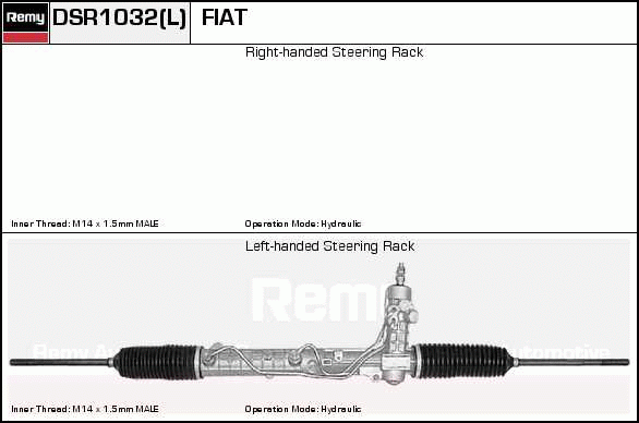 Crémaillière de direction Remanufactured REMY (Multiline)