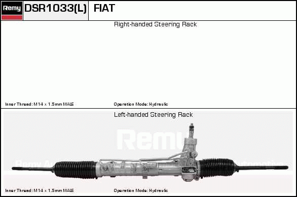 Crémaillière de direction Remanufactured REMY (Multiline)