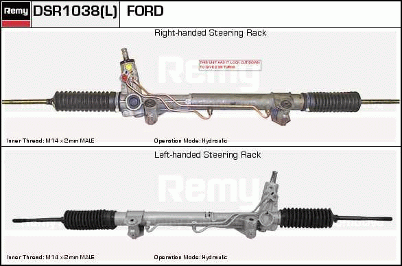 Crémaillière de direction Remanufactured REMY (Multiline)