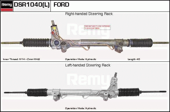 Crémaillière de direction Remanufactured REMY (Multiline)