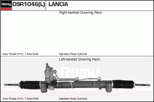 Crémaillière de direction Remanufactured REMY (Multiline)