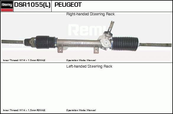 Crémaillière de direction Remanufactured REMY (Multiline)