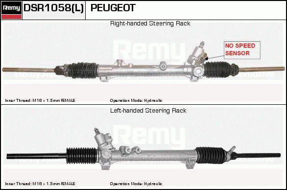 Crémaillière de direction Remanufactured REMY (Multiline)