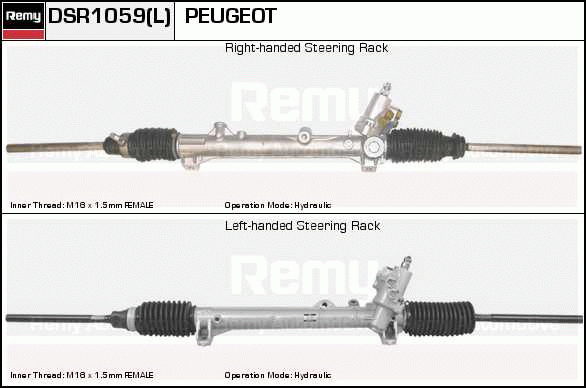 Crémaillière de direction Remanufactured REMY (Multiline)