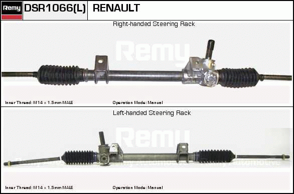 Crémaillière de direction Remanufactured REMY (Multiline)