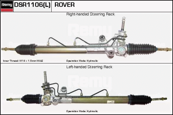 Crémaillière de direction Remanufactured REMY (Multiline)