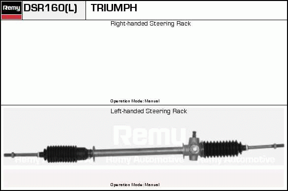 Crémaillière de direction Remanufactured REMY (Multiline)