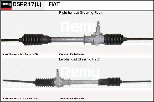 Crémaillière de direction Remanufactured REMY (Multiline)