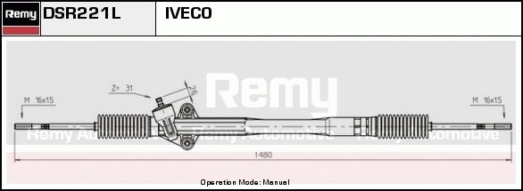 Crémaillière de direction Remanufactured REMY (Multiline)