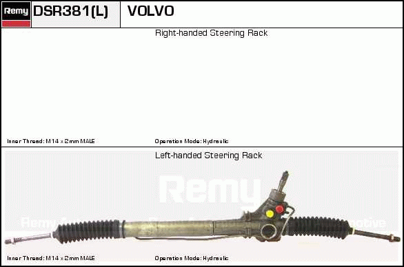 Crémaillière de direction Remanufactured REMY (Multiline)