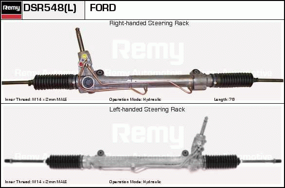 Crémaillière de direction Remanufactured REMY (Multiline)