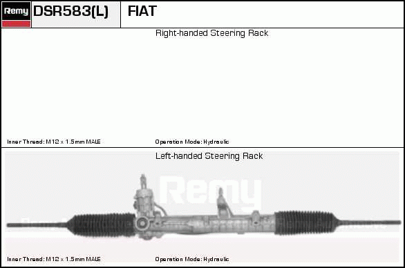 Crémaillière de direction Remanufactured REMY (Multiline)