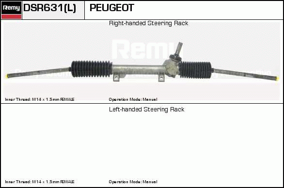 Crémaillière de direction Remanufactured REMY (Multiline)