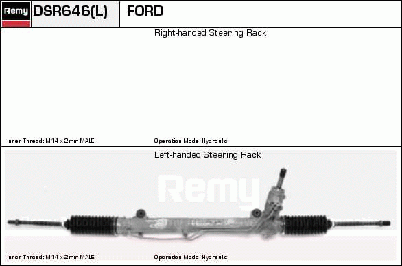 Crémaillière de direction Remanufactured REMY (Multiline)