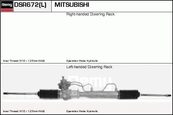 Crémaillière de direction Remanufactured REMY (Multiline)