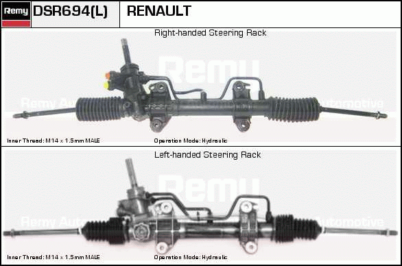 Crémaillière de direction Remanufactured REMY (Multiline)