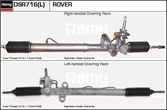 Crémaillière de direction Remanufactured REMY (Multiline)