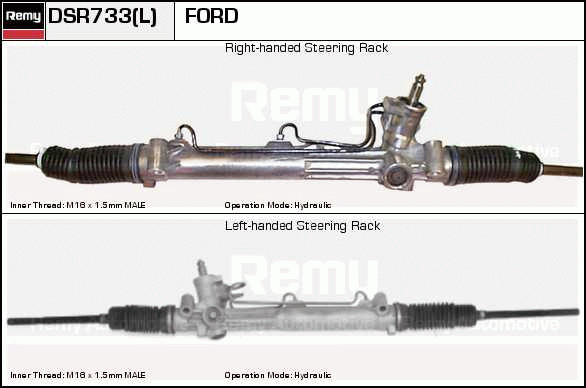 Crémaillière de direction Remanufactured REMY (Multiline)