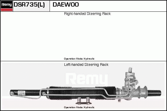 Crémaillière de direction Remanufactured REMY (Multiline)