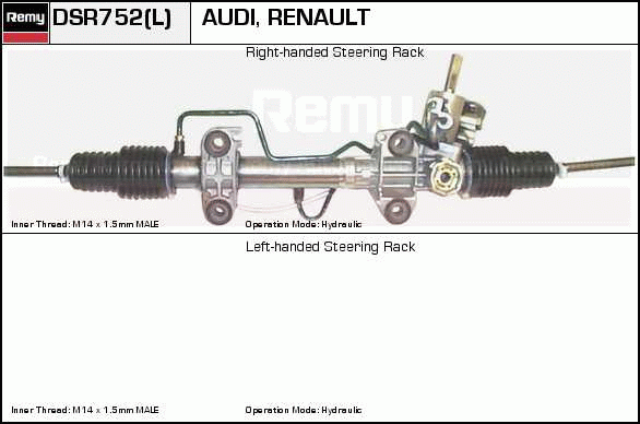 Crémaillière de direction Remanufactured REMY (Multiline)